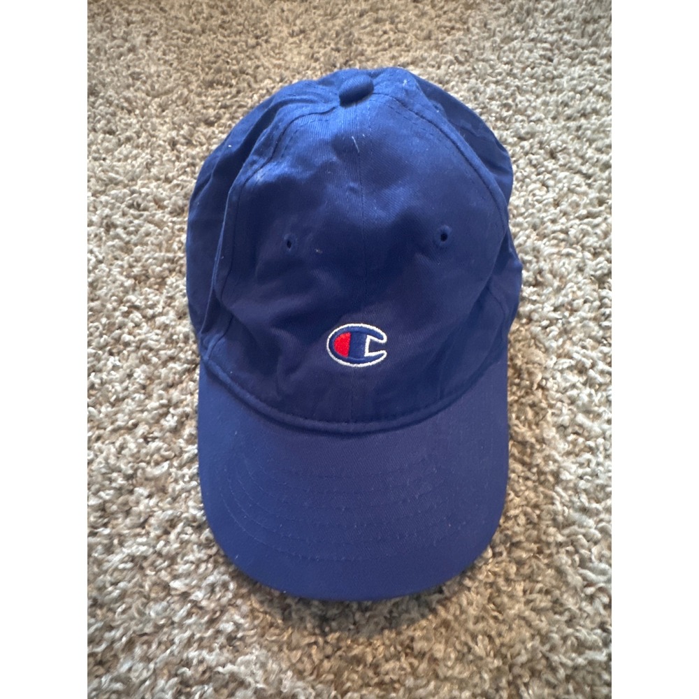 Champion Royal Blue Dad Hat Adjustable Embroidered C Logo Baseball Cap OSFA
